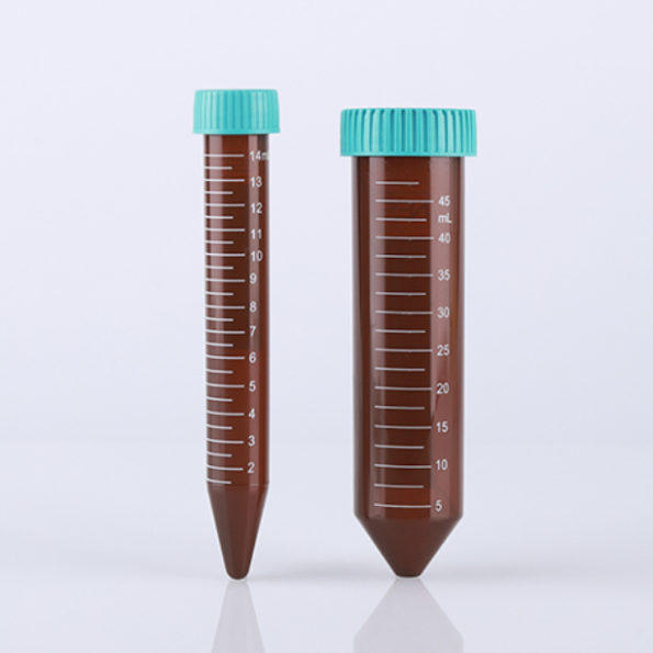 Пробірка Фалькон 15 мл бурштинового кольору Стерильні 50 шт в штативі NEST